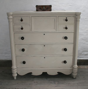 Pedran hand painted shabby chic  Scotch Chest of Drawers