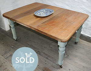 Pedran hand painted shabby chic  Victorian farmhouse Table