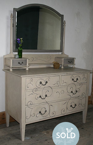 Pedran hand painted shabby chic  Dressing Table