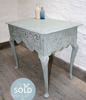 Pedran hand painted shabby chic  Rustic Oak Table