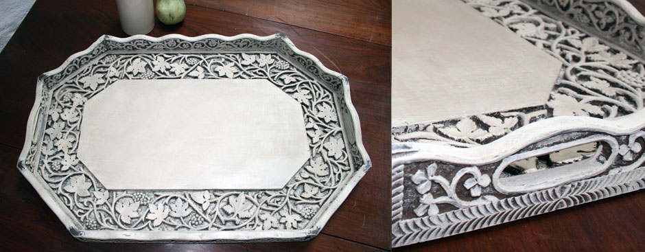 Pedran chabby chic Ornate Tray