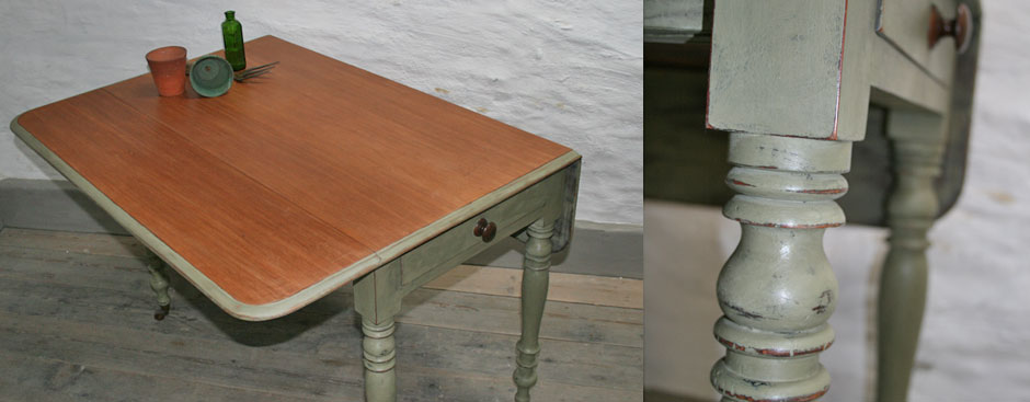 Pedran hand painted Pretty Vintage Pembroke Table