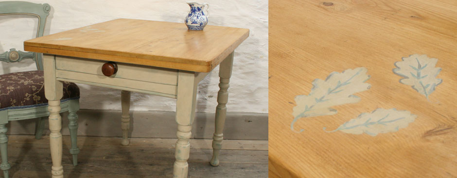 Pedran hand painted Kitchen Table